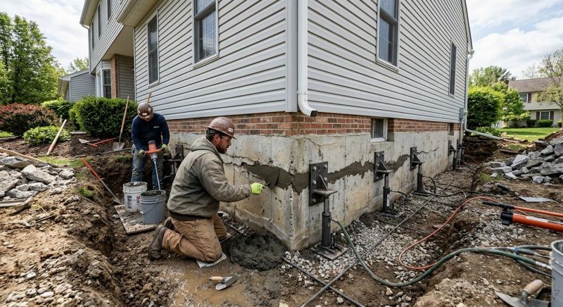 Basement Foundation Repair in Mount Holly, NC