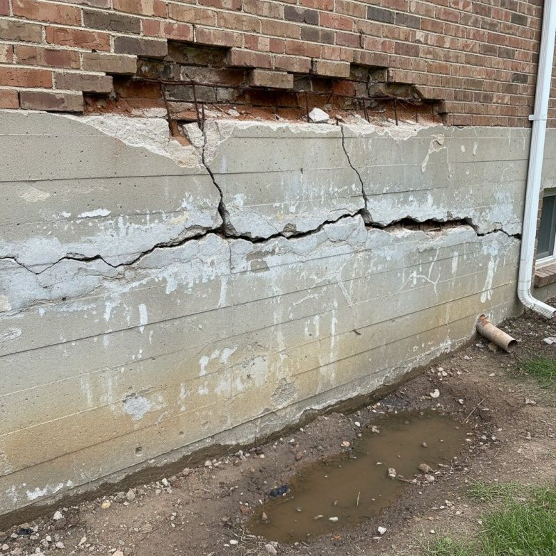 Cracked Foundation Repair in Huntersville, NC