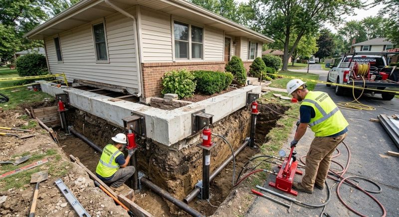 Foundation Jacking in Clover, SC