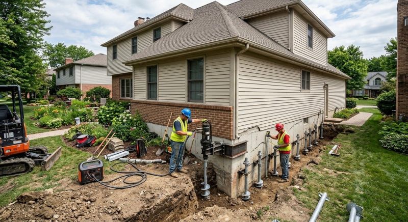 Helical Piers Installation in Charlotte, NC