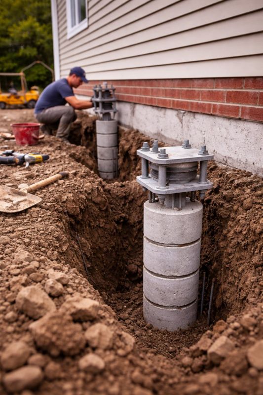 Helical Piers Installation in Charlotte, NC