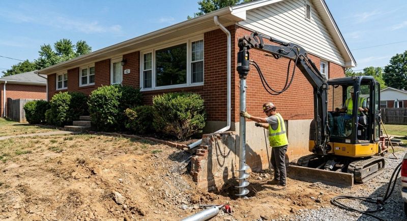 Helical Pile Installation in Charlotte, NC
