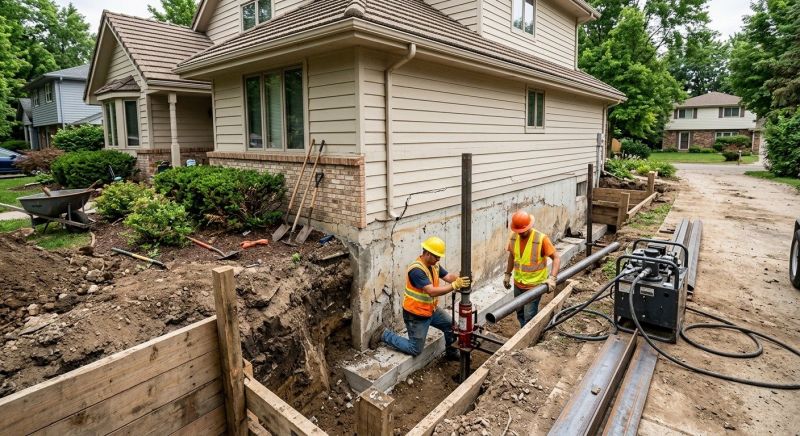 House Foundation Repair in Waxhaw, NC